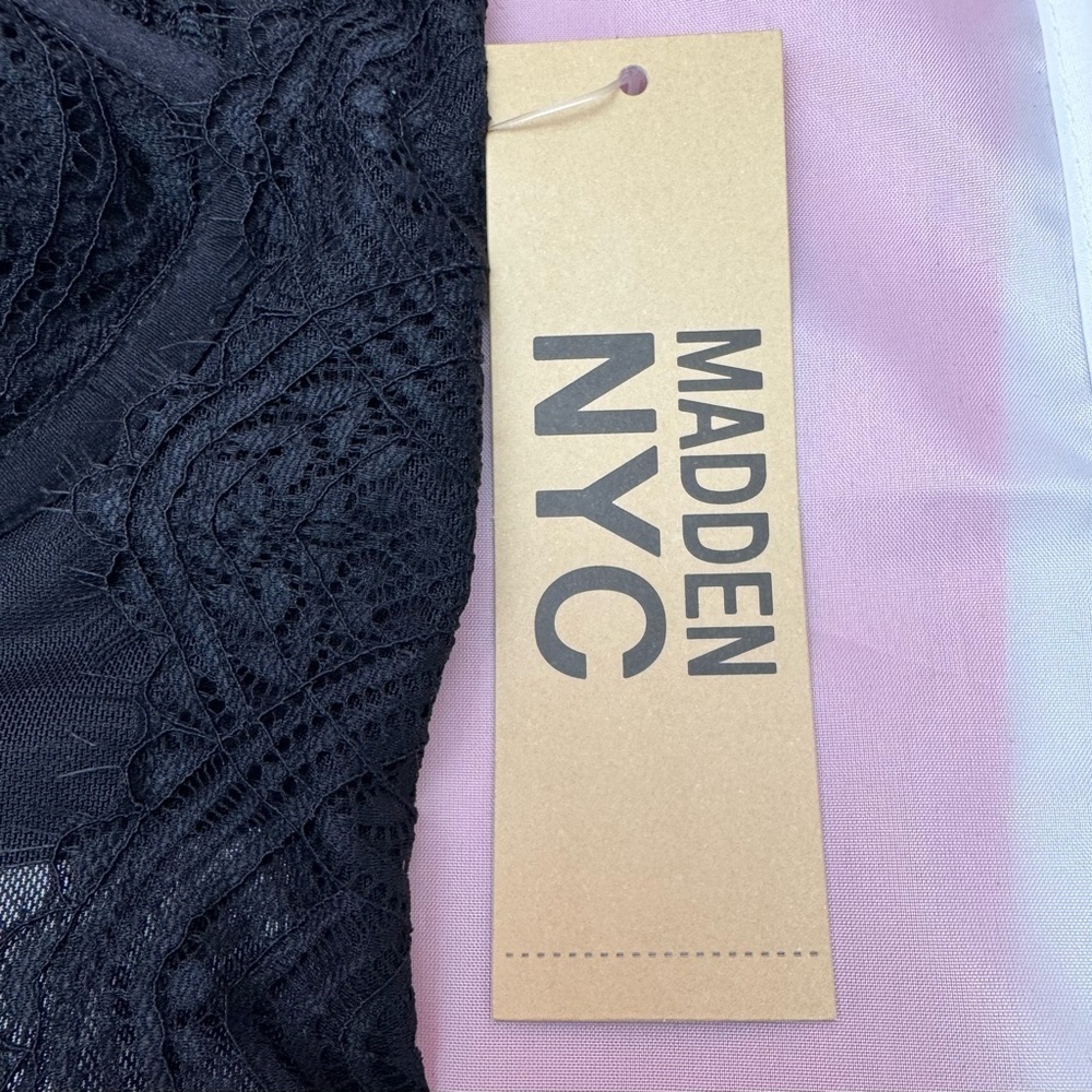 Madden NYC Black Lace Bustier – Size L (11–13) – NWT, Wireless - Picture 5 of 15